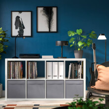 IKEA KALLAX 8 Cube Unit 4 DRÖNA Boxes 77×39×147 cm