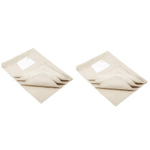 2X Große Professionelle Bäcker Teig Liege (35X26 Zoll) - Gebäck Schutz Tuch Zum Backen Von Französischen Brot Laiben