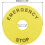 2Pcs 22mm Inner Diameter Emergency Stop Sign For Push Button Switch Replacement 90mm OD 2