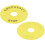 2Pcs 22mm Inner Diameter Emergency Stop Sign For Push Button Switch Replacement 90mm OD 3