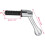 M12 x 40mm Handle Adjustable Clamping Lever Thread Push Button Ratchet Male Threaded Stud Knobs Locking Rotating Screw Handles Quick Release Bolt Silv 3
