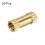Knurled Insert Nuts - 50Pcs M3 x 10mm Length x 4mm OD Female Thread Brass Threaded Insert Embedment Nut for 3D Printer 3