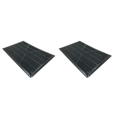 2X Universal Car Floor Mat Pad Heel Foot Carpet Pedal Patch Cover Anti-Skid Pedal Mat - 25X16cm