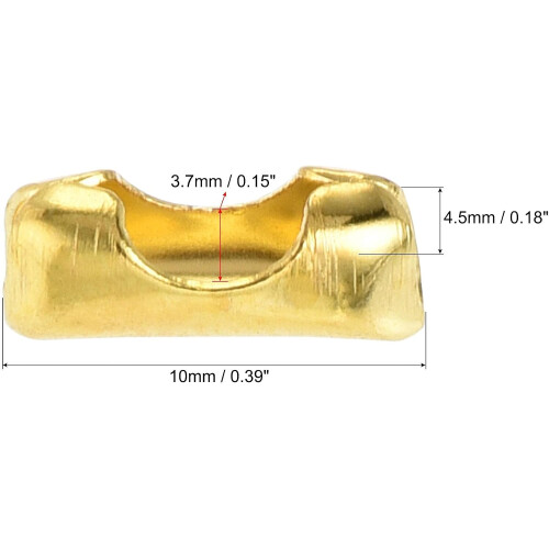 Ball Chain Connector, Ball Chains Clasp Type Crimp Link Clips Connection, Iron Electroplating 1