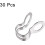 Ball Chain Connector, Double Ring Style Links Stainless Steel Loop Connection 3