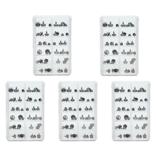240PCS Watch Crowns Watch Waterproof Replacement Assorted Repair Tools with Box