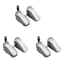 6X Lampe de Signalisation de Marqueur Latéral Dynamique de Voiture LED Clignotant pour Accord CR-V Fit Jazz Blanc
