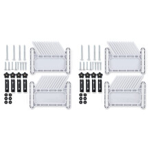 2X Upgraded Featherboard Safety Device Stackable Feather Board Fits Most Standard , T-Slots, T-Rails Table Saws,White