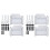 2X Upgraded Featherboard Safety Device Stackable Feather Board Fits Most Standard , T-Slots, T-Rails  Table Saws,White 1