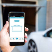 Inteligentny Kontroler Otwierania Drzwi Garażowych Kompatybilny z Alexa, Home, SmartLife i Tuya, Sterowanie Głosem i Aplikacją Wtyczka EU