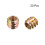 Furniture Threaded Insert Nuts Carbon Steel M6 Internal Thread 10mm Length 20pcs 2