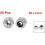 M3 x 0.5mm 304 Stainless Steel Nylon Insert Hex Lock Nuts 50pcs 3