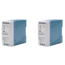 2X Mdr-60 5V 60W Alimentation Sur Rail Din Alimentation Du Régulateur de Tension Du Driver Ac- 110V 220V