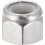 3/8-16 UNC Nylon Insert Hex Lock Nuts, 304 Stainless Steel, Plain Finish, 10pcs 5