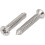 M3 x 20mm Phillips Flat Head Self Tapping Screws Silver Tone 190pcs 2