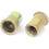 100 Pcs 14mm Long Flat Head Rivet Nut Insert Nutserts Fasteners M6x1.0mm 2