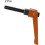 M8 X 40mm Handle Adjustable Clamping Lever Thread Push Button Ratchet Male Threaded Stud Knobs Rotating Screw Handles Bolts with Locking Lever Orange 2