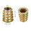 Furniture Threaded Insert Nuts Zinc Alloy M10 Internal Threads 20mm Length 20pcs 4