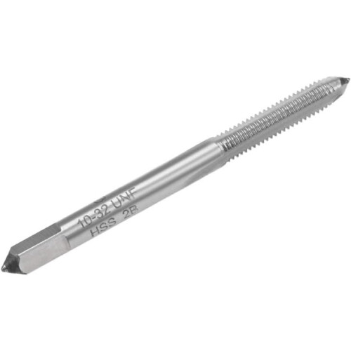 Machine Tap #10-32 UNF Thread 2B Class 3 Flutes High Speed Steel Screw Threading Tap Tapping Tool 2