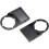 10pcs 22mm Diameter Black Plastic Push Button Switch Notice Board Dust-Proof 25 * 15 Lens 3