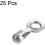 Ball Chain Connector, 2mm 2.4mm Pull Loop Crimp Link Stainless Steel Connection, Pack of 50 3
