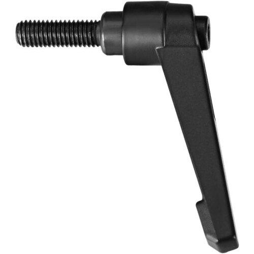M8 x 25mm Handle Adjustable Clamping Lever Thread Push Button Ratchet Male Threaded Stud Knobs Locking Rotating Screw Handles Quick Release Bolt Black 1