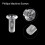 M10 x 25mm Plastic Phillips Machine Screws, PC Flat Head Machine Bolts Transparent 25pcs 4
