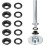 Grommet Tool Kit 15 Sets 1/2" Copper Eyelets with 3pcs Setting Tools, 12mm Inside Dia. Black 4