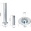 Grommet Tool Kit 15 Sets 1/2" Copper Eyelets with 3pcs Setting Tools, 12mm Inside Dia. Black 5