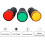4Pcs Red Green Yellow Indicator Light AC/DC 24V, 22mm Panel Mount, for Electrical Control Panel, HVAC, DIY Projects 5