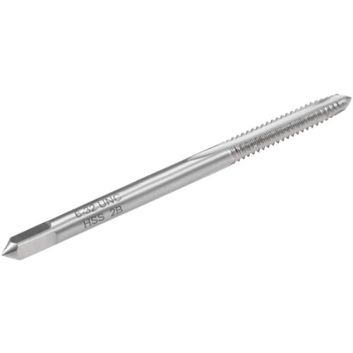 Machine Tap #6-32 UNC Thread 2B Class 3 Flutes High Speed Steel Screw Threading Tap Tapping Tool 2
