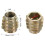 Furniture Threaded Insert Nuts Zinc Alloy Hex-Flush M8 Internal Threads 15mm Length 20pcs 4