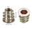 Furniture Threaded Insert Nuts Zinc Alloy M5 Internal Threads 10mm Length 50pcs 4