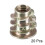 Furniture Threaded Insert Nuts Zinc Alloy M5 Internal Threads 10mm Length 20pcs 2