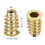 Furniture Threaded Insert Nuts Zinc Alloy M6 Internal Threads 18mm Length 30pcs 4