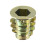 Furniture Threaded Insert Nuts Zinc Alloy M6 Internal Threads 13mm Length 50pcs 3