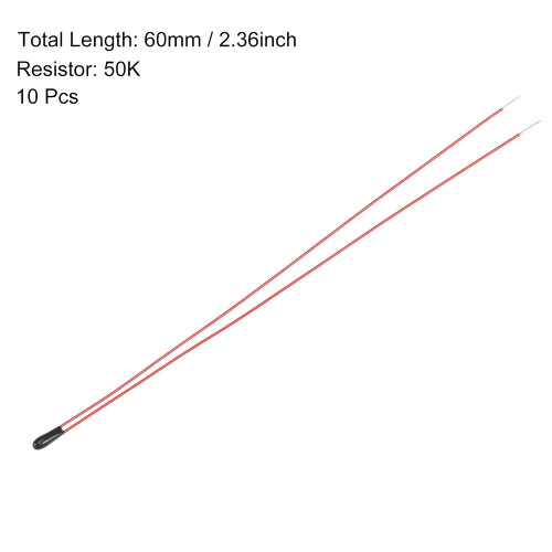 10pcs 50K 3590B 1% NTC Thermistors Resistors Temperature Sensor 1