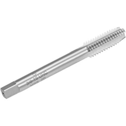 Machine Tap 3/8-16 UNC Thread 2B Class 3 Flutes High Speed Steel Screw Threading Tap Tapping Tool 2