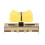 Fader Variable Resistors Mixer 35mm Straight Slide Potentiometer B50K Ohm Yellow Black Knobs 2pcs 4