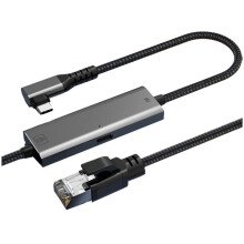 2500Mbps Ethernet Gigabit Adapter Type-C Naar RJ45 Netwerkkaart 2.5G 90 Graden Haakse Gigabit Ethernet Converter A
