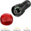 2Pcs Red Indicator Light with Buzzer AC/DC 110V, 22mm Panel Mount Flashing Alarm, for Electrical Control Panel, HVAC, DIY Projects 3
