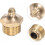 Brass Straight Grease Fitting M16 x 1.5mm Thread Hydraulic Grease Fitting Accessories, 5Pcs 4