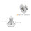 #10-32x5/16 Flat Countersunk Head Socket Cap Screws, 50Pcs 304 Stainless Steel Hex Socket Flat Head Screws, Full Thread, Countersunk Bolts 2