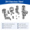 M6 x 1mm x 2D 304 Stainless Steel Wire Thread Inserts 20pcs 4