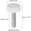 30pcs M5 x 20mm Metric Male Thread Knurled Knobs, Thumb Screw Clamping Knobs Grip Plastic Handle Hand Knobs with Threaded Stud, White 2