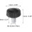 30pcs M5 x 8mm Metric Male Thread Knurled Knobs, Thumb Screw Clamping Knobs Grip Plastic Handle Hand Knobs with Threaded Stud, Black 2