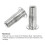 M5 Multi-Grip Rivet Nuts, 8pcs Pre-Bulbed Shank Flat Head Threaded Insert Nut 304 Stainless Steel Plus Nuts for Construction Industrial 4