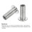 M10 Multi-Grip Rivet Nuts, 6pcs Pre-Bulbed Shank Flat Head Threaded Insert Nut 304 Stainless Steel Plus Nuts for Construction Industrial 4