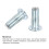 M4 Multi-Grip Rivet Nuts, 30pcs Pre-Bulbed Shank Flat Head Threaded Insert Nut Carbon Steel Plus Nuts for Construction Industrial 4