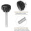 20pcs M6 x 45mm Male Thread Knurled Knobs, Thumb Screws Clamping Knobs Grip 25mm Plastic Round Head Hand Knobs Thumbscrews, Black 3